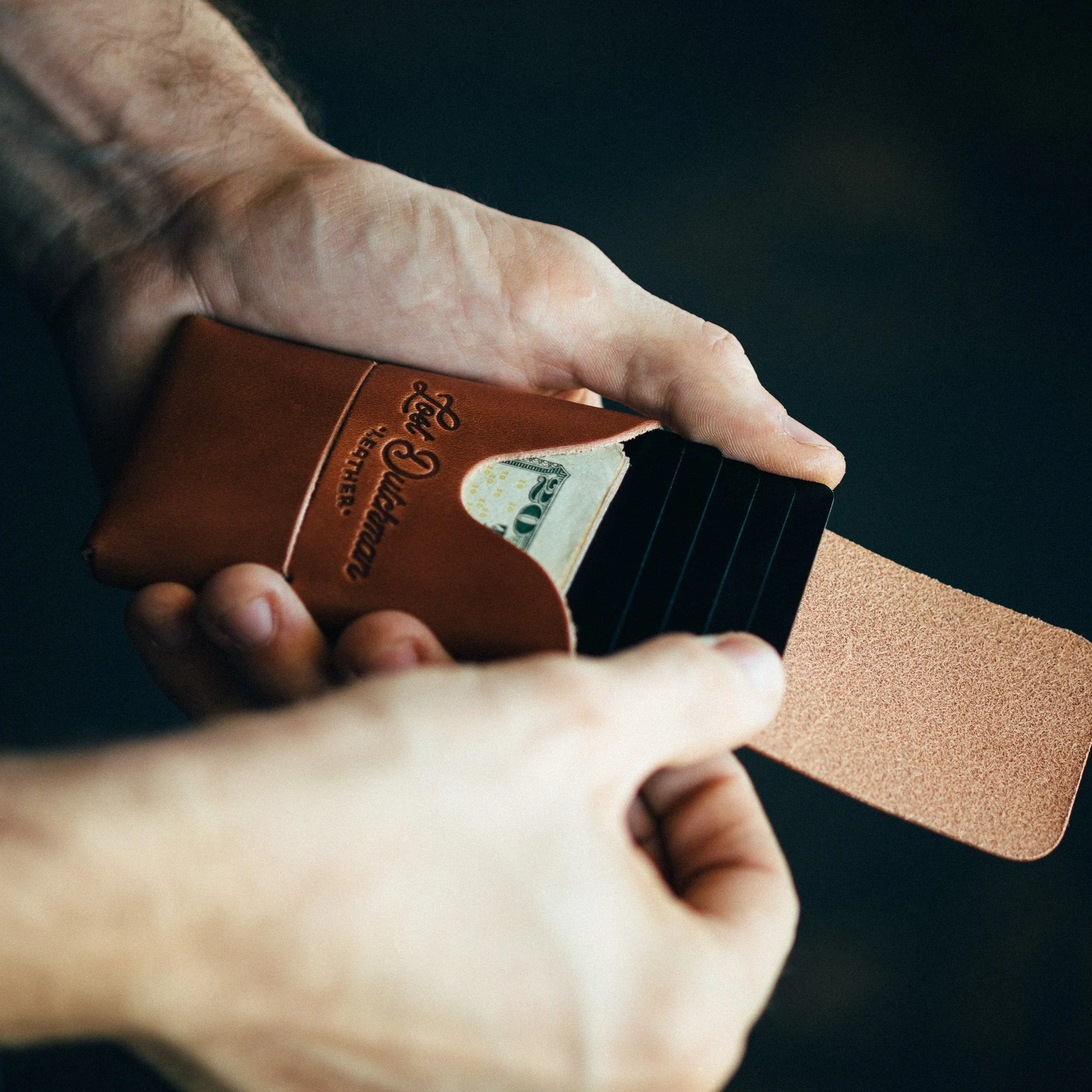 The Mini Franklin Leather Wallet – Brown - Image 2