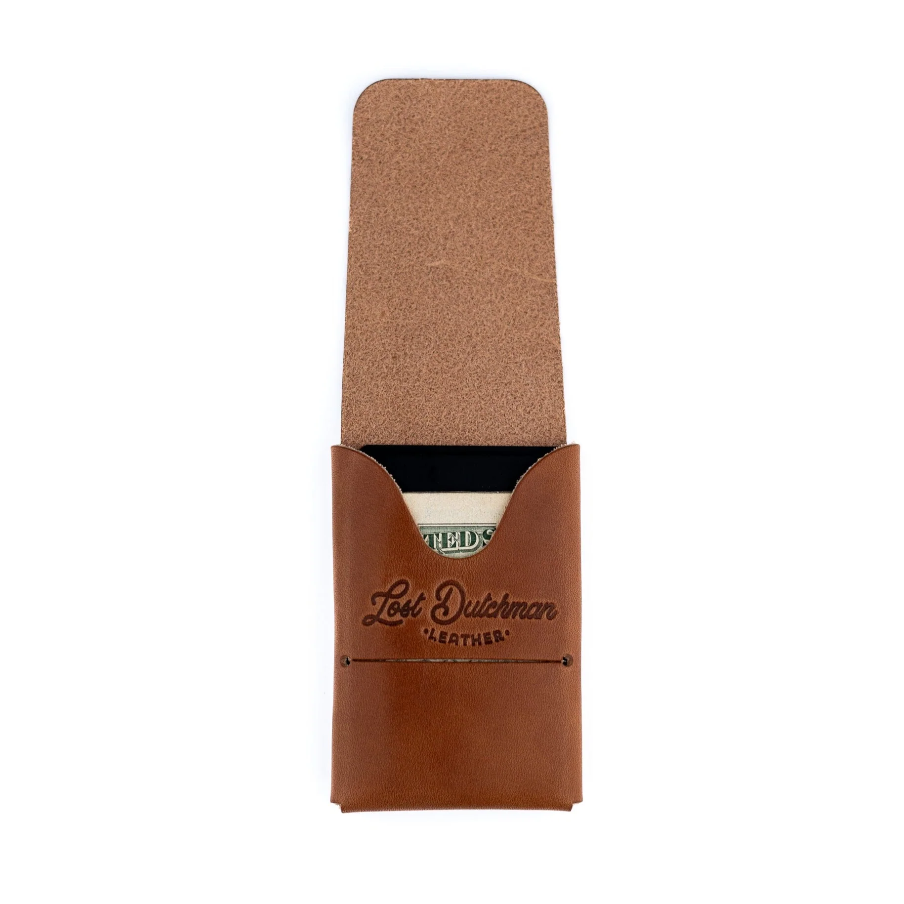 The Mini Franklin Leather Wallet – Brown - Image 3