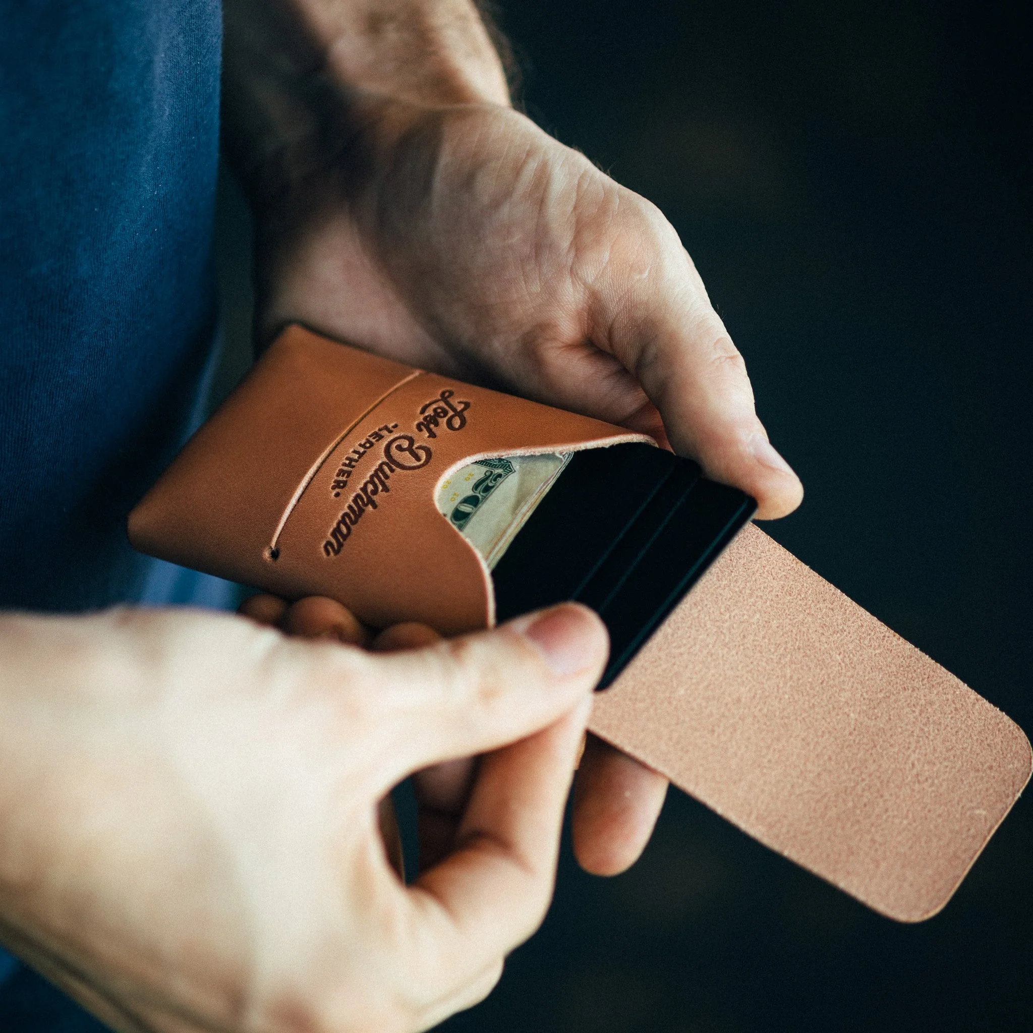 The Mini Franklin Leather Wallet – Russet - Image 2