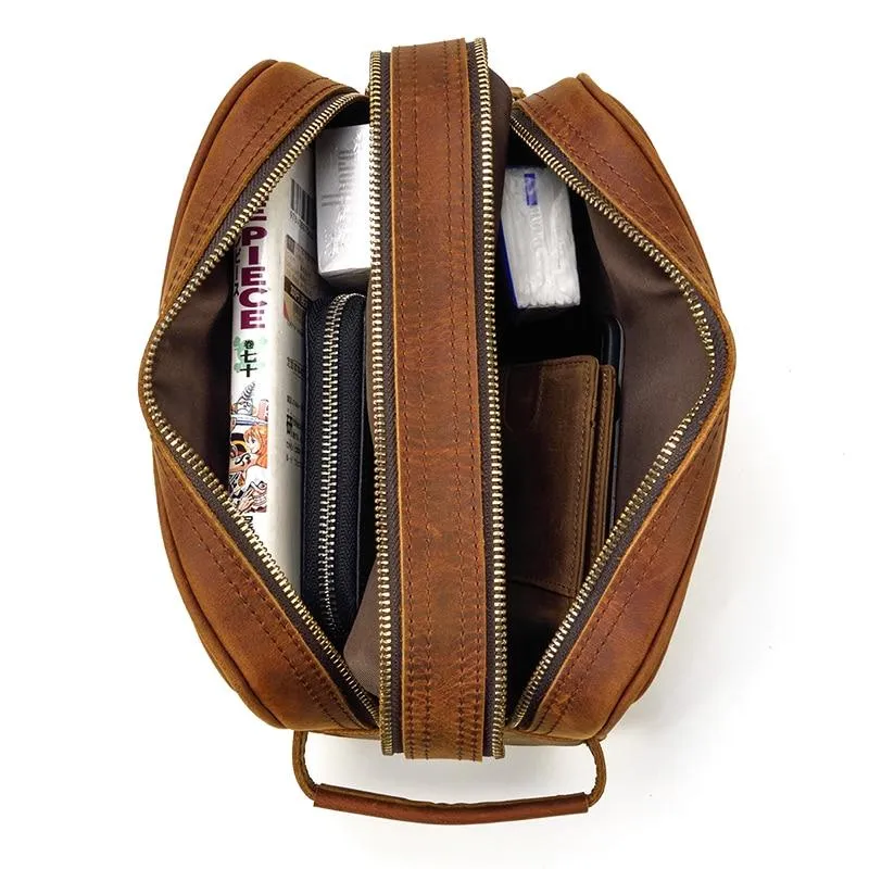 The Nomad Toiletry Bag | Genuine Leather Travel Toiletry Bag - Image 6