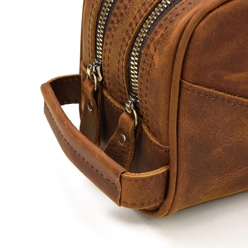 The Nomad Toiletry Bag | Genuine Leather Travel Toiletry Bag - Image 7