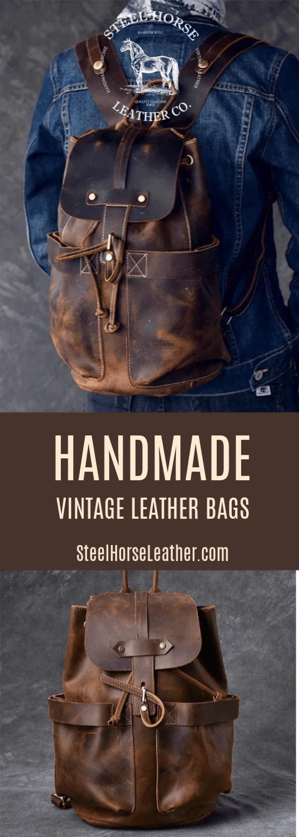 The Olaf Rucksack | Vintage Leather Travel Backpack - Image 16