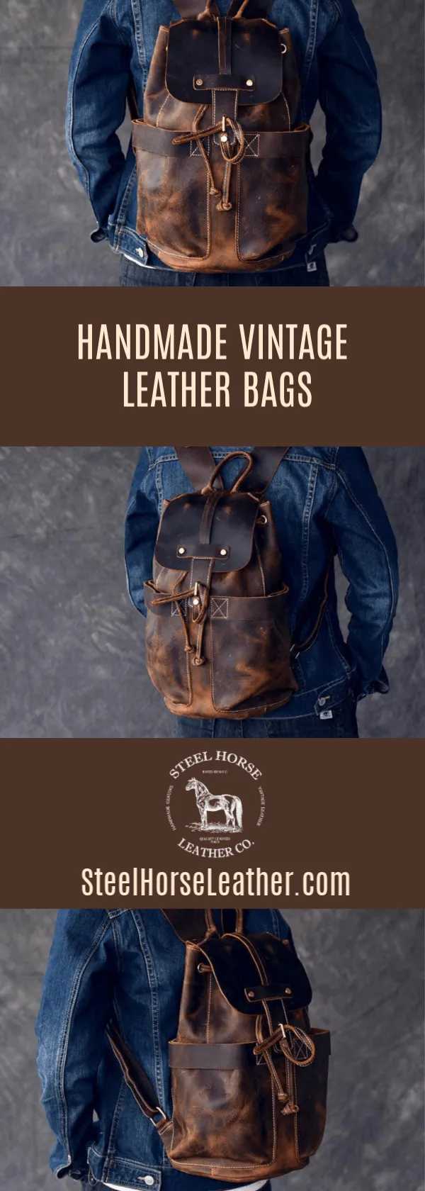 The Olaf Rucksack | Vintage Leather Travel Backpack - Image 17