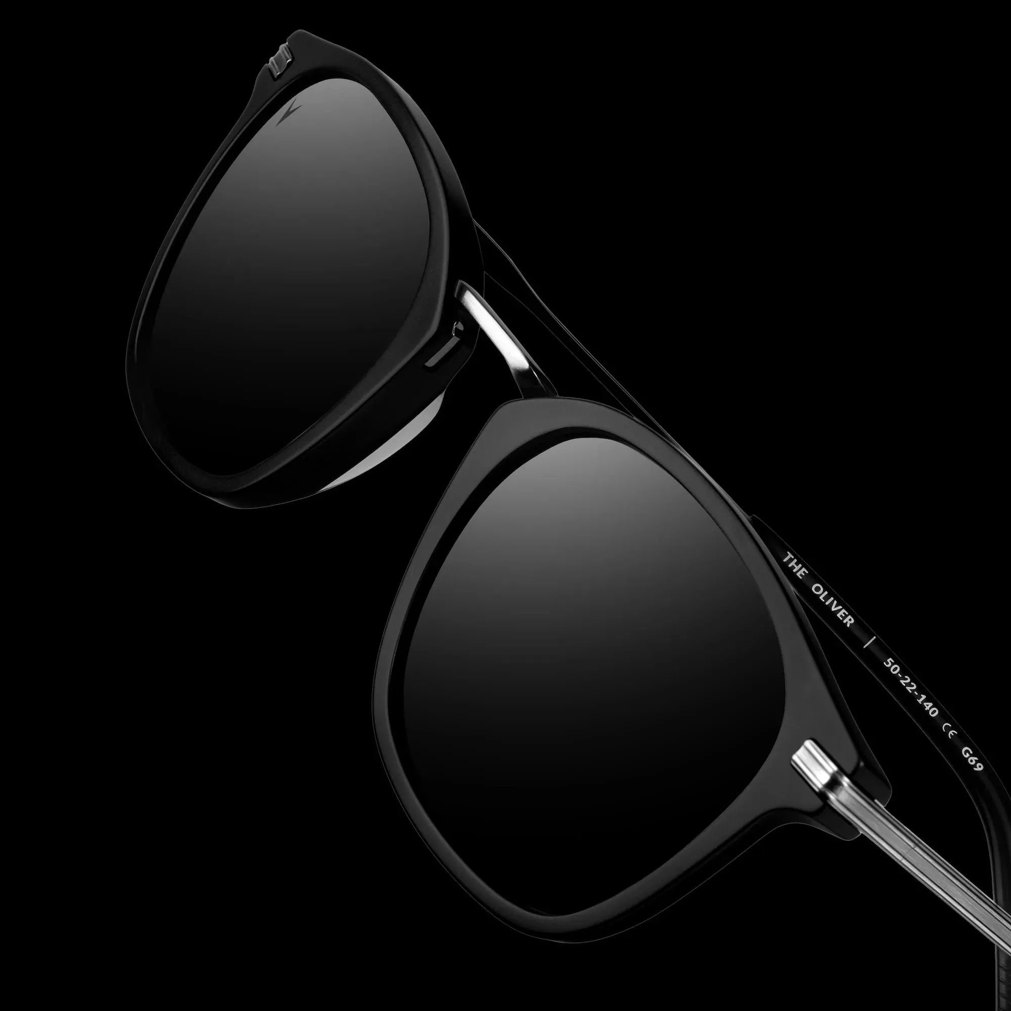 The Oliver Sunglasses - Semi Matte Black - Image 15