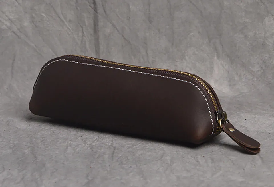 The Paavo Leather Pen Case | Leather Makeup Pouch - Image 12