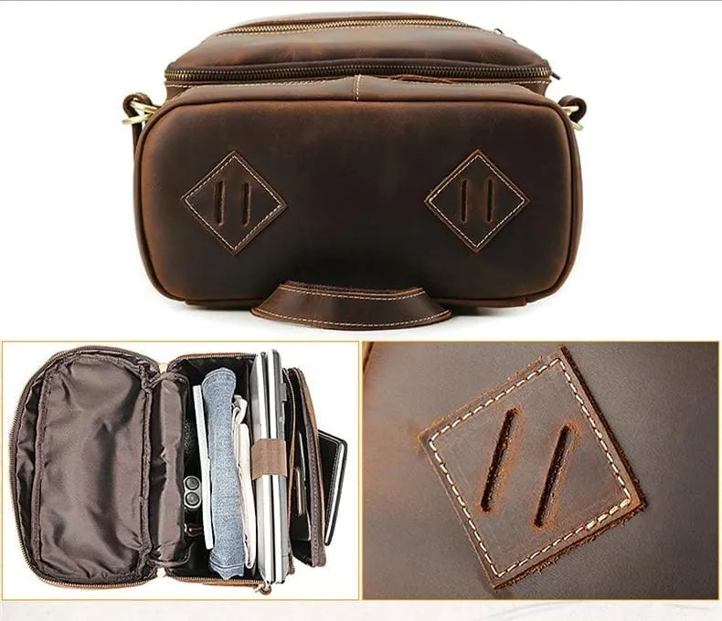 The Raoul Backpack | Handmade Vintage Leather Backpack - Image 4