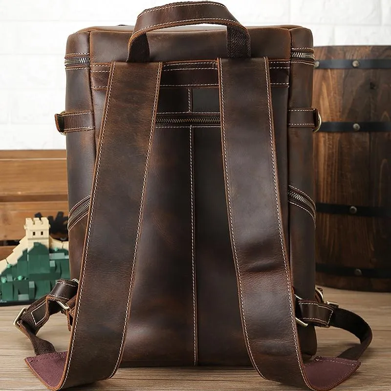 The Raoul Backpack | Handmade Vintage Leather Backpack - Image 8