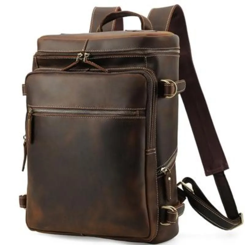 The Raoul Backpack | Handmade Vintage Leather Backpack - Image 9