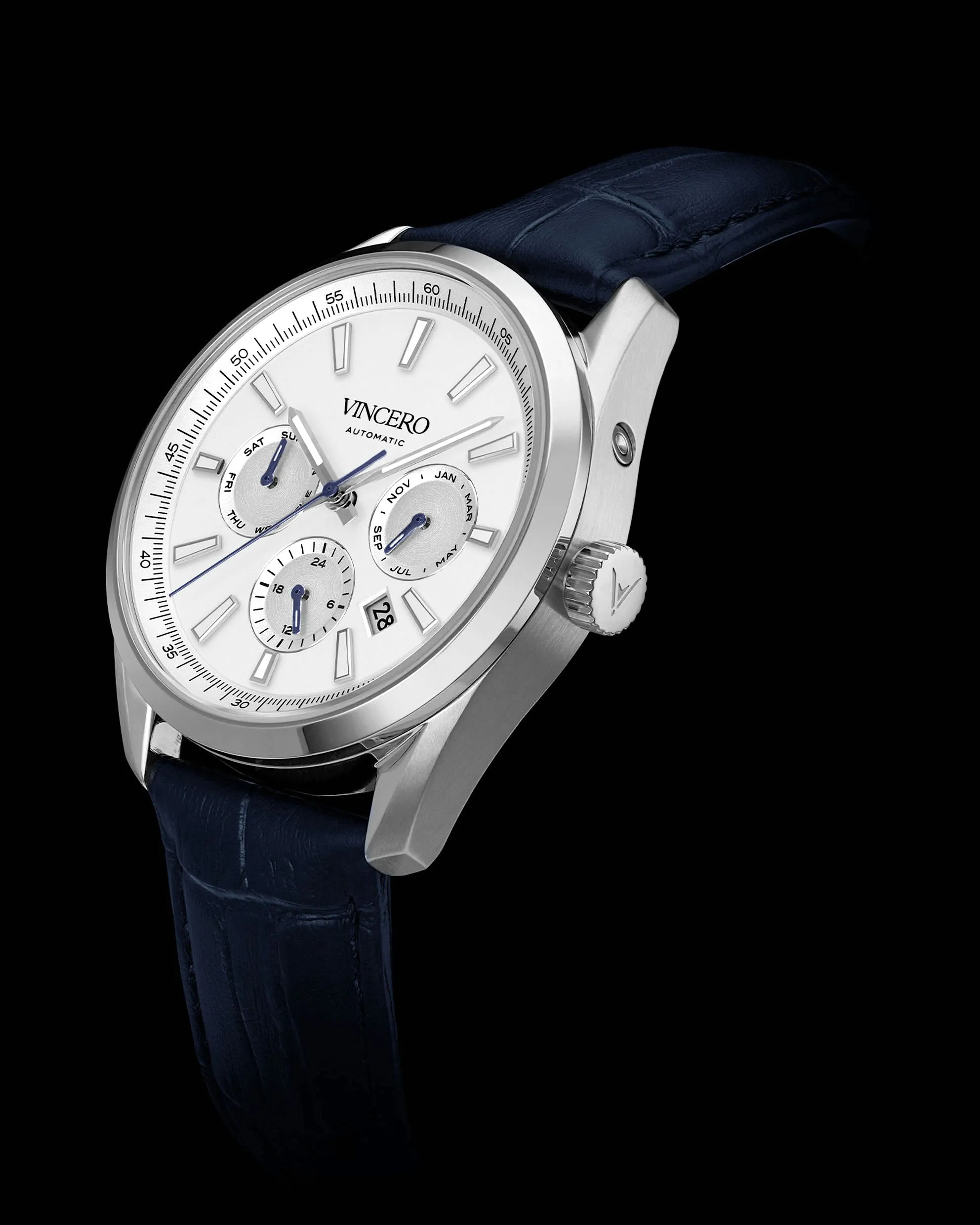 The Reserve Automatic Men's Watches - Blue/Silver