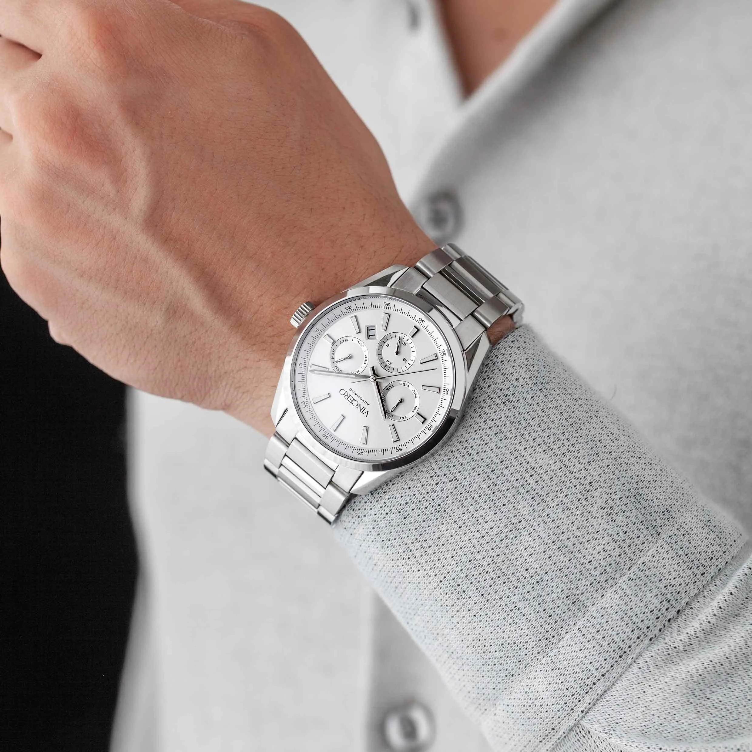 The Reserve Automatic Men's Watches - Gray/Silver - Image 6
