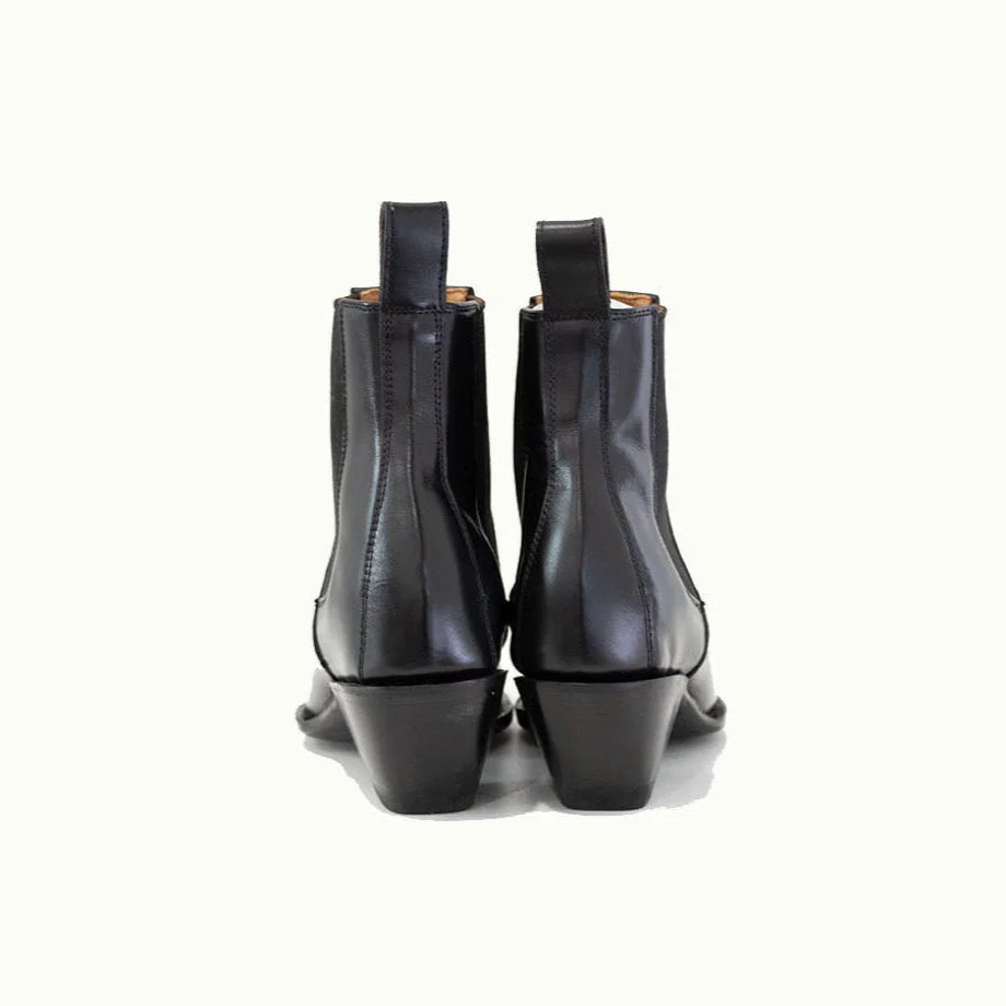 The Sandra Boot in Black Patent Leather - Image 4