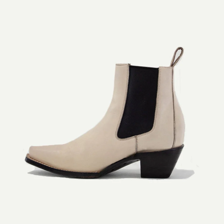The Sandra Boot in Bone - Image 2
