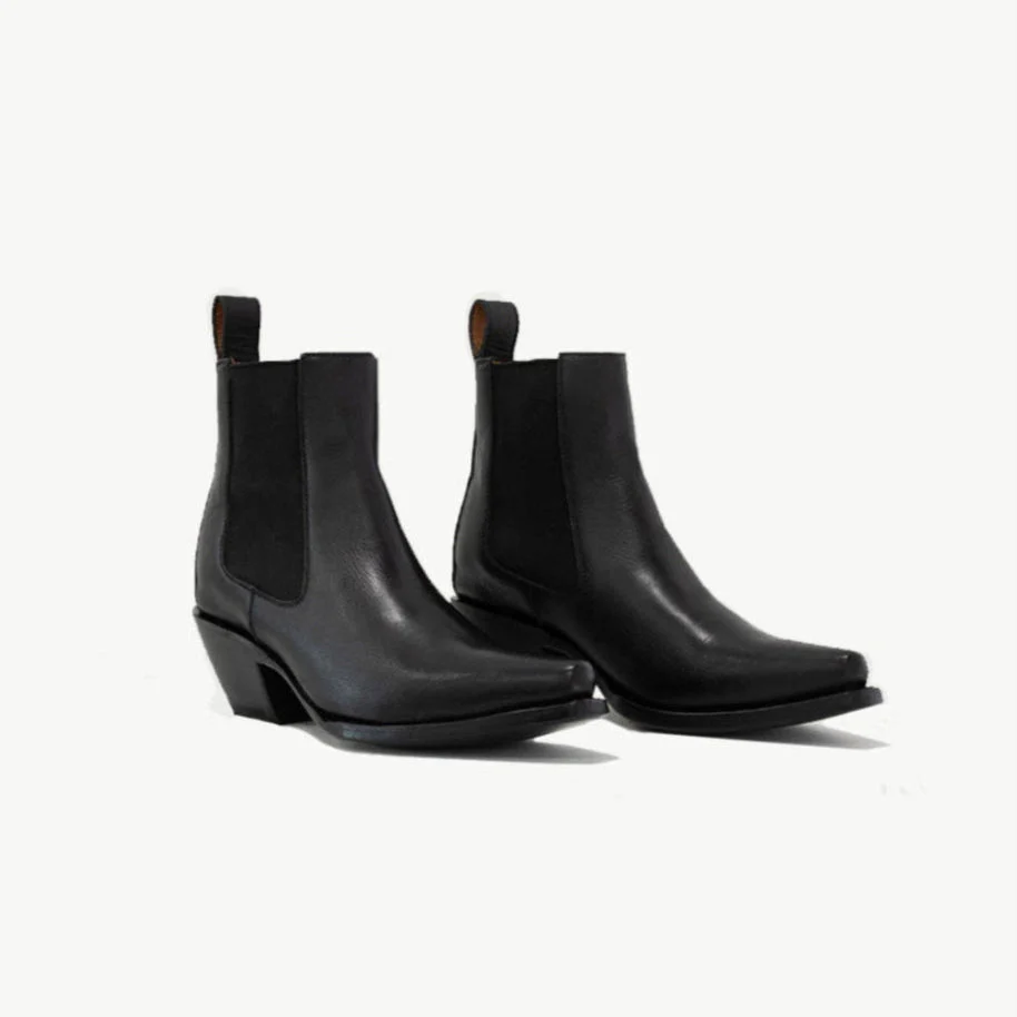 The Sandra Boot in Matte Black - Image 3
