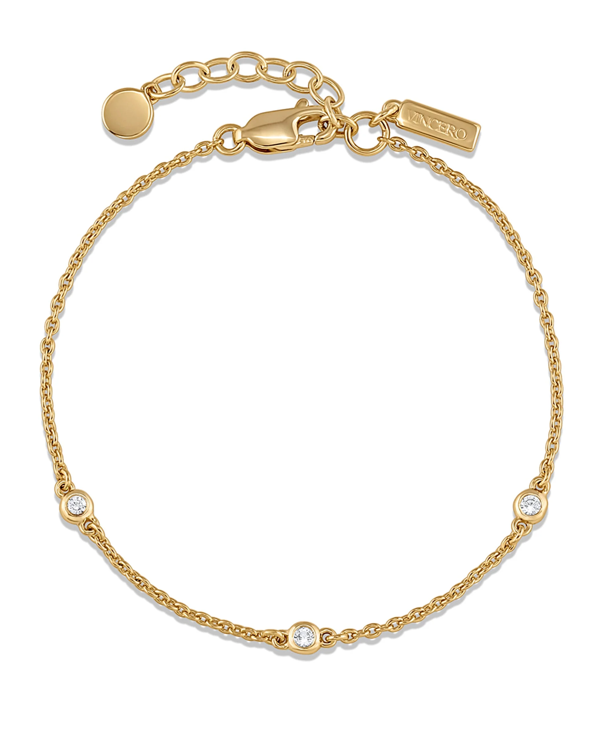 The Sapphire Trio Bracelet - Gold - Image 3