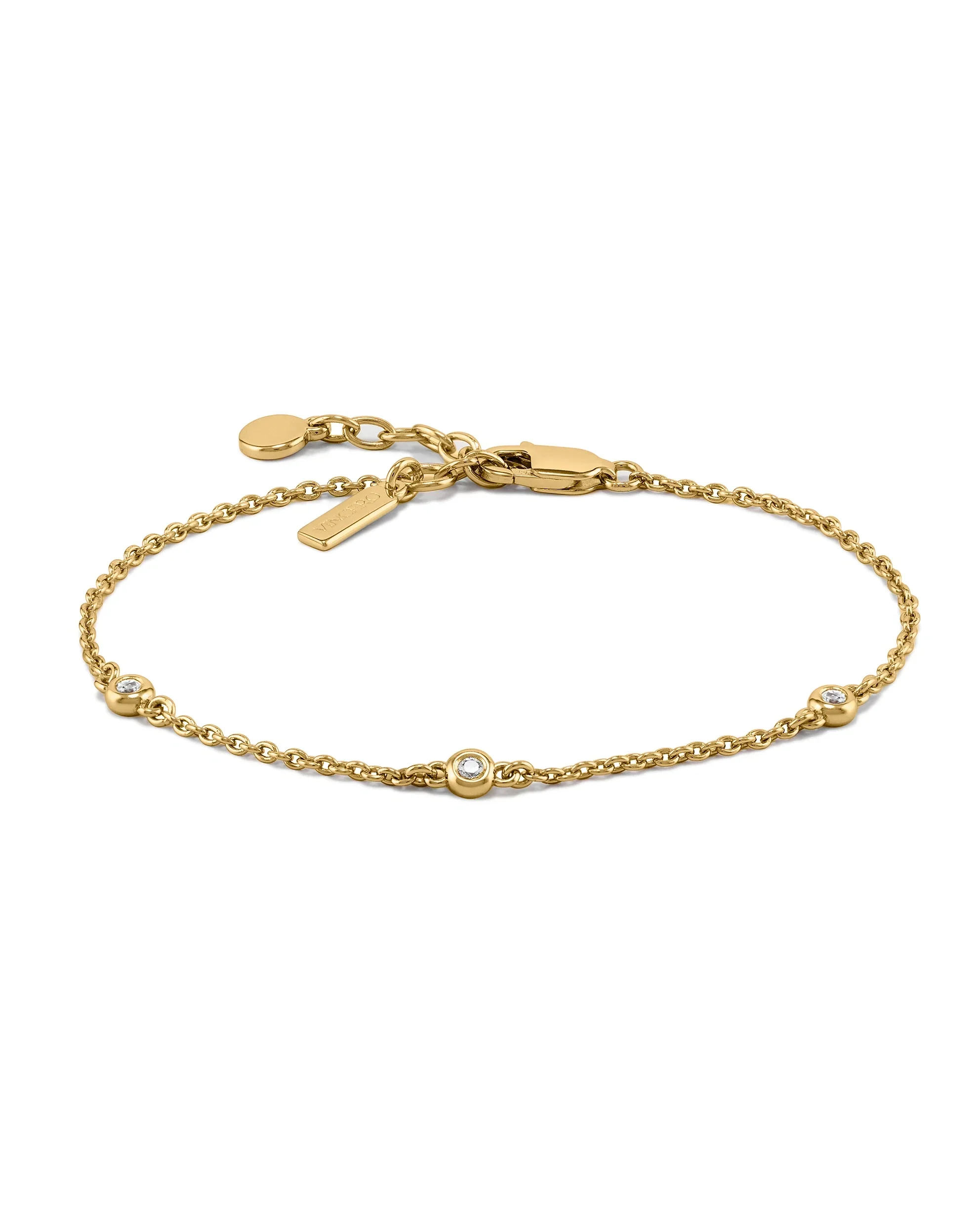 The Sapphire Trio Bracelet - Gold - Image 7