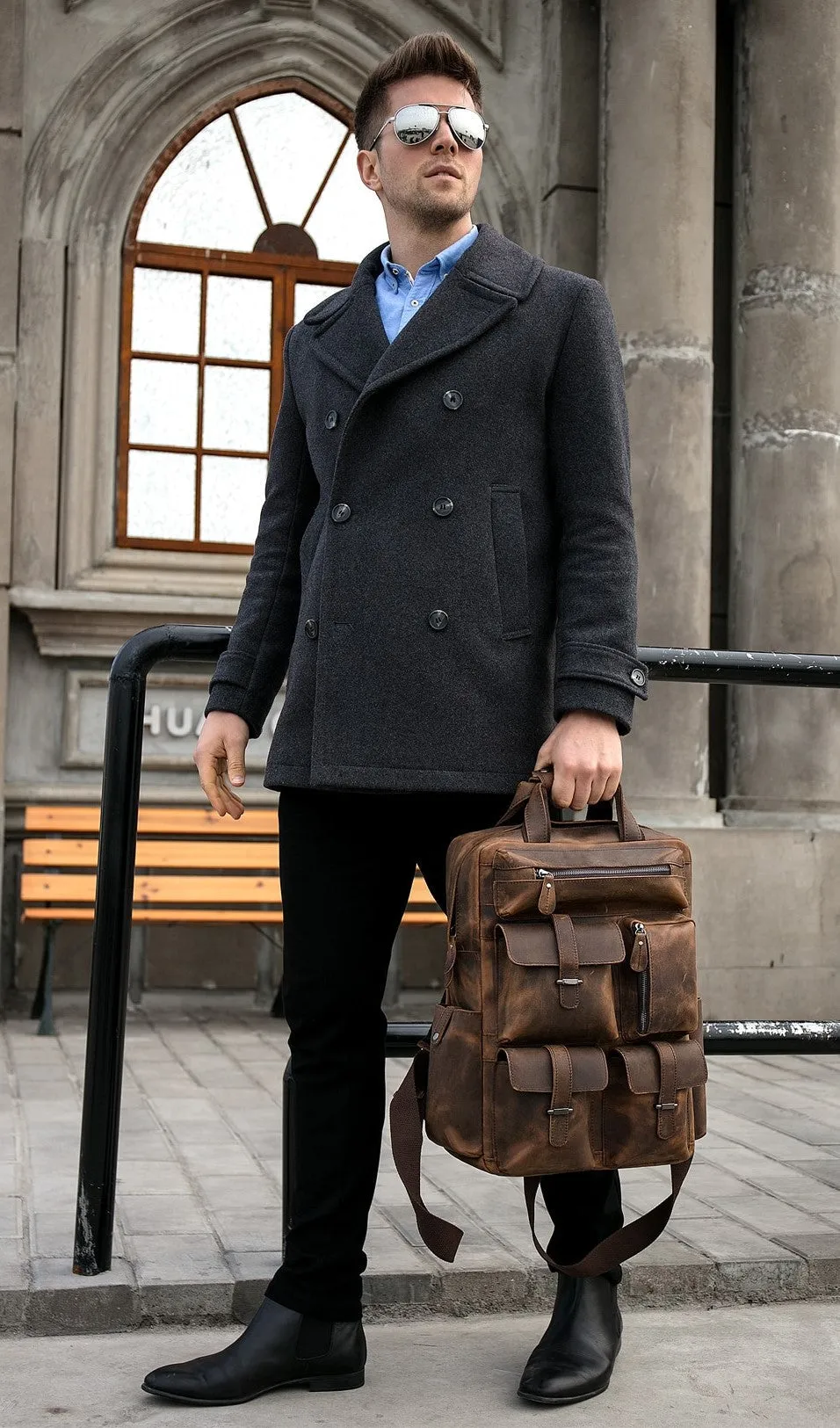 The Shelby Backpack | Handmade Genuine Leather Backpack - Image 3