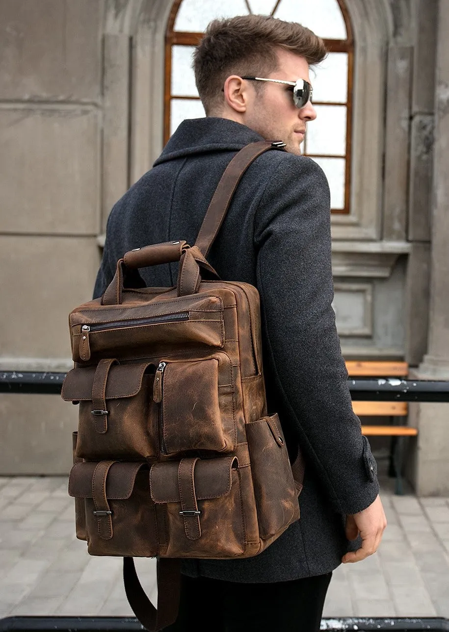 The Shelby Backpack | Handmade Genuine Leather Backpack - Image 4