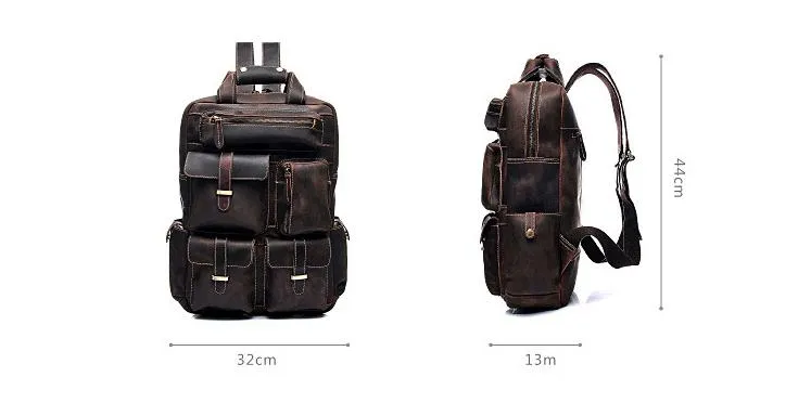 The Shelby Backpack | Handmade Genuine Leather Backpack - Image 5