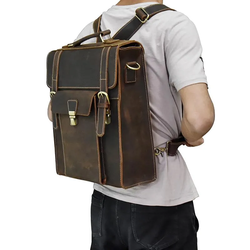 The Vali Backpack | Handmade Vintage Leather - Image 10