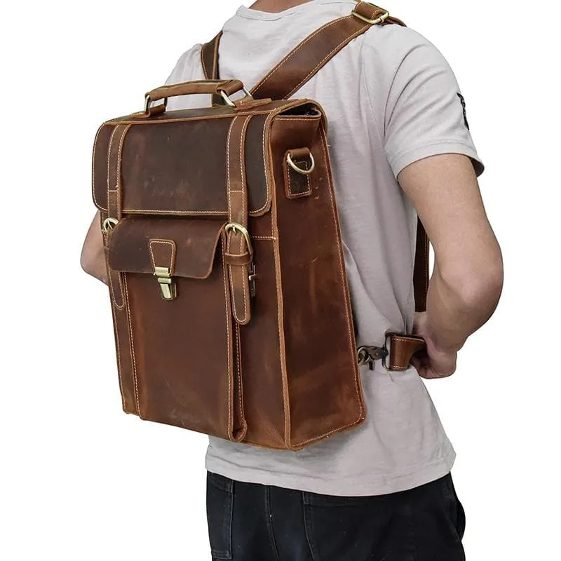 The Vali Backpack | Handmade Vintage Leather - Image 12