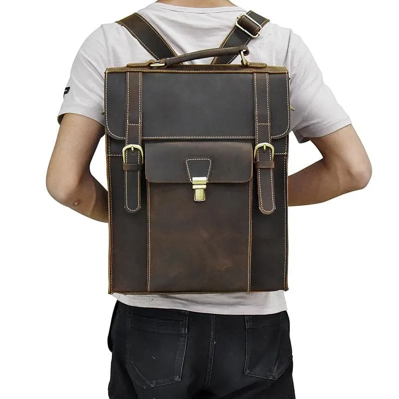 The Vali Backpack | Handmade Vintage Leather - Image 5