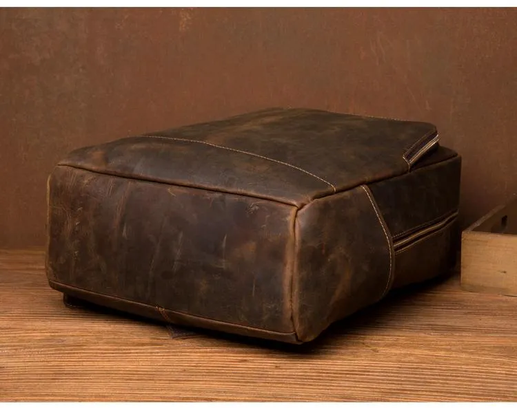 The Vernon Backpack | Genuine Vintage Leather Minimalist Backpack - Image 10