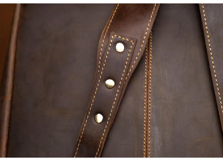 The Vernon Backpack | Genuine Vintage Leather Minimalist Backpack - Image 12