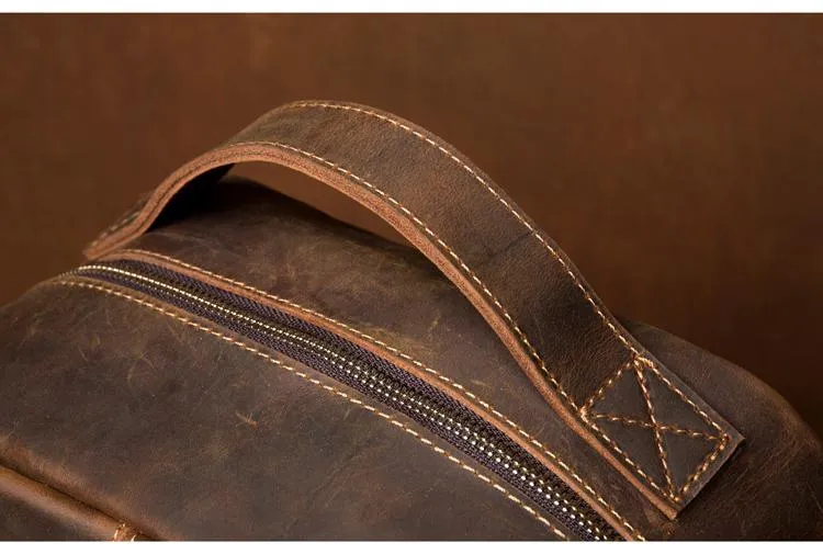 The Vernon Backpack | Genuine Vintage Leather Minimalist Backpack - Image 13