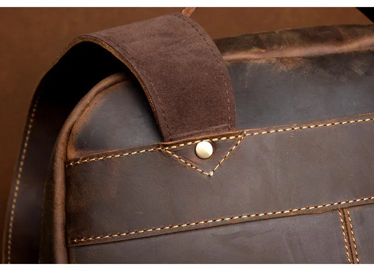 The Vernon Backpack | Genuine Vintage Leather Minimalist Backpack - Image 14