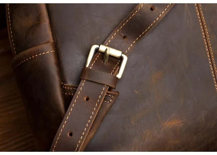 The Vernon Backpack | Genuine Vintage Leather Minimalist Backpack - Image 15
