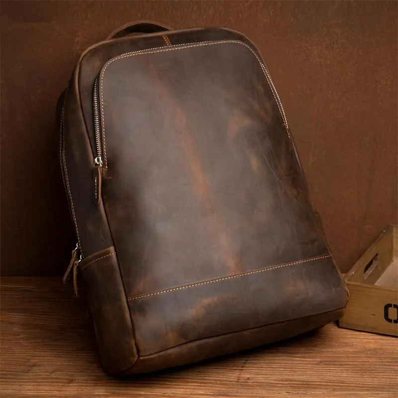 The Vernon Backpack | Genuine Vintage Leather Minimalist Backpack - Image 16