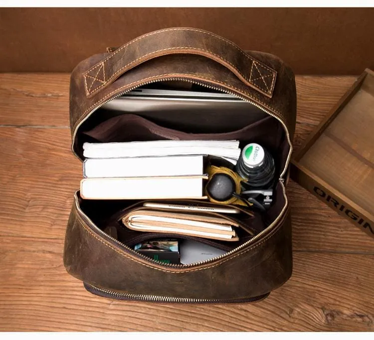 The Vernon Backpack | Genuine Vintage Leather Minimalist Backpack - Image 4