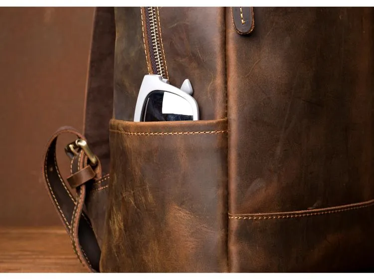 The Vernon Backpack | Genuine Vintage Leather Minimalist Backpack - Image 6