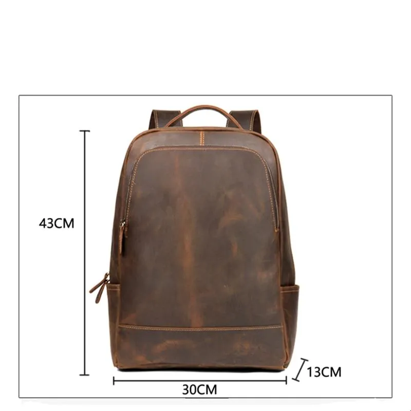 The Vernon Backpack | Genuine Vintage Leather Minimalist Backpack - Image 7