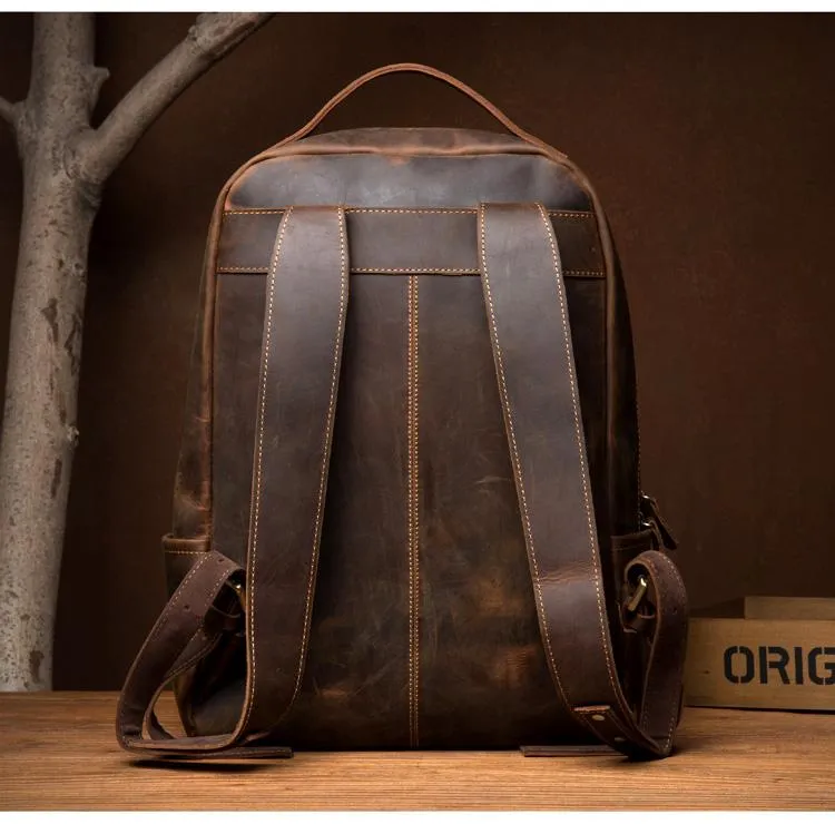 The Vernon Backpack | Genuine Vintage Leather Minimalist Backpack - Image 9