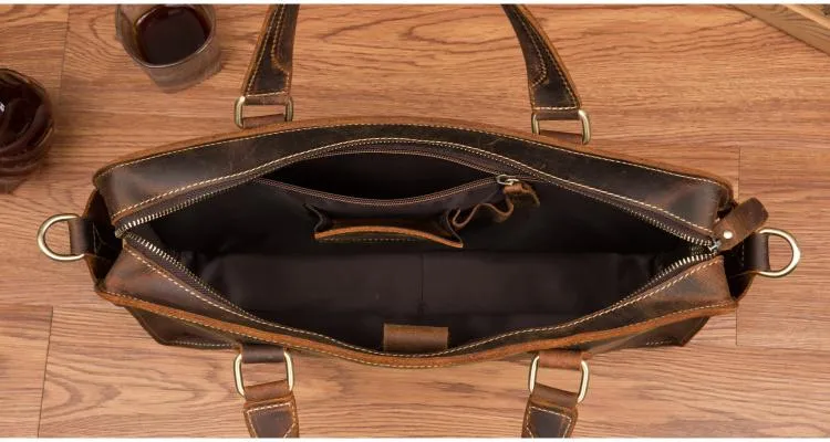 The Viggo Briefcase | Genuine Leather Messenger Bag - Image 10