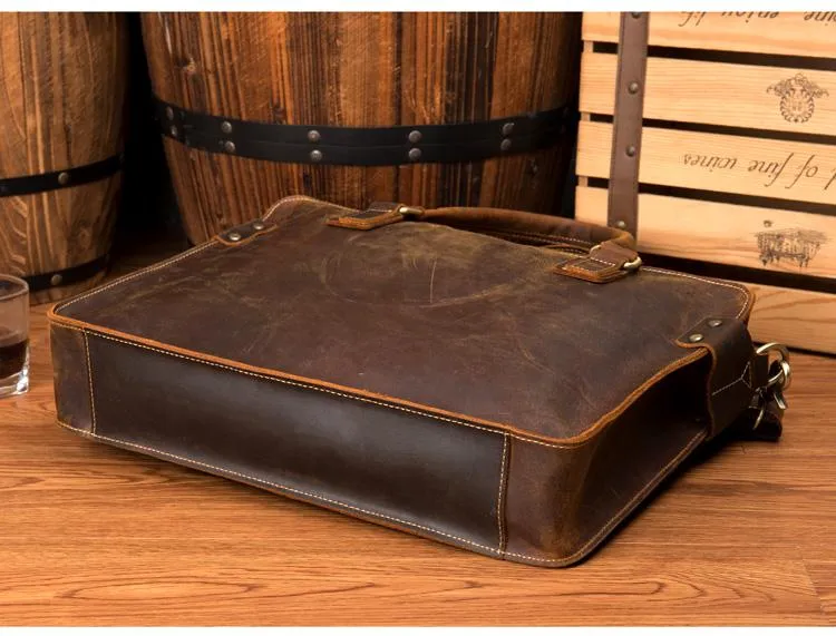 The Viggo Briefcase | Genuine Leather Messenger Bag - Image 12