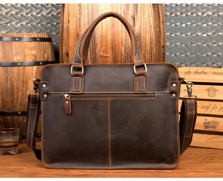 The Viggo Briefcase | Genuine Leather Messenger Bag - Image 13