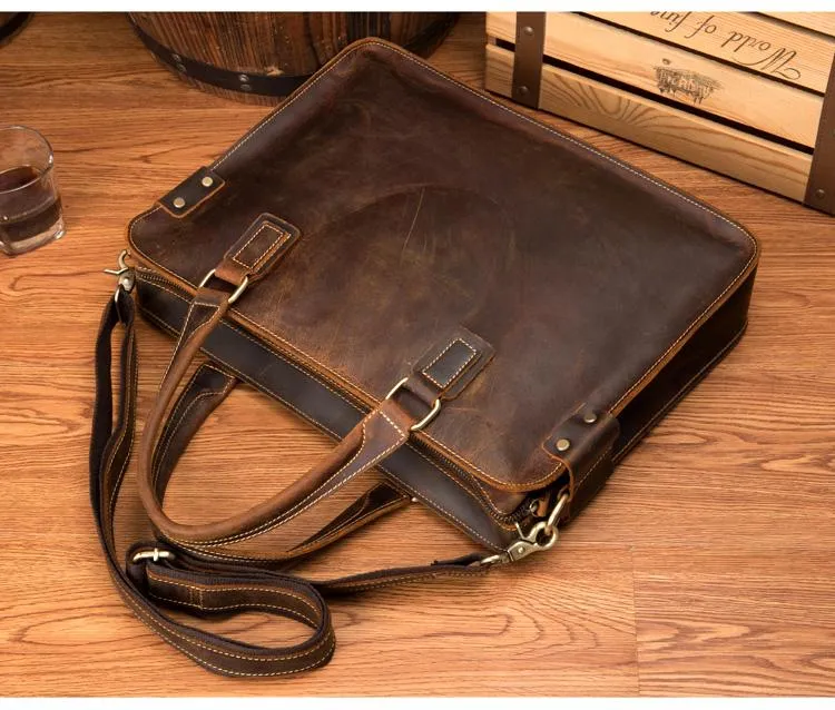 The Viggo Briefcase | Genuine Leather Messenger Bag - Image 15