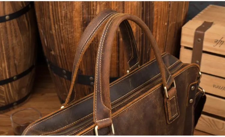 The Viggo Briefcase | Genuine Leather Messenger Bag - Image 16