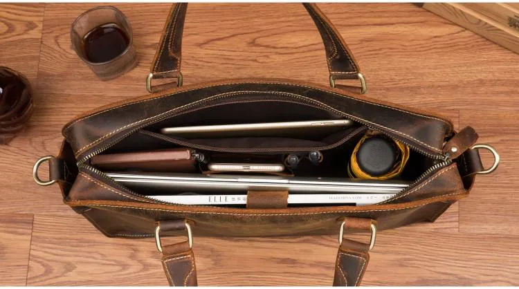 The Viggo Briefcase | Genuine Leather Messenger Bag - Image 19