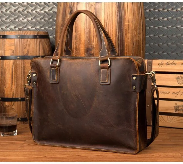 The Viggo Briefcase | Genuine Leather Messenger Bag - Image 3