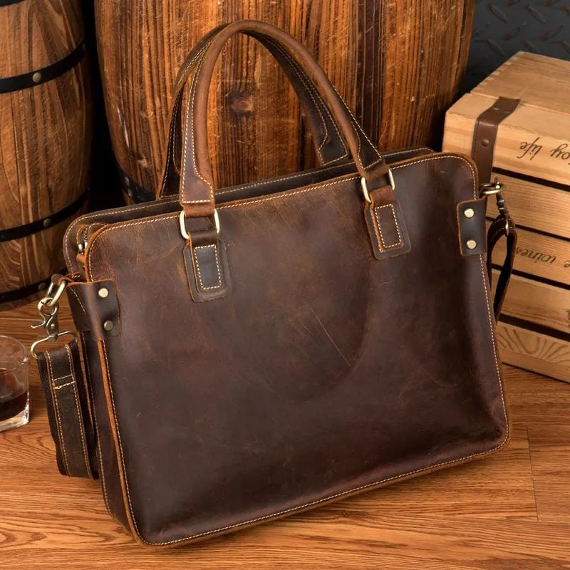 The Viggo Briefcase | Genuine Leather Messenger Bag - Image 6