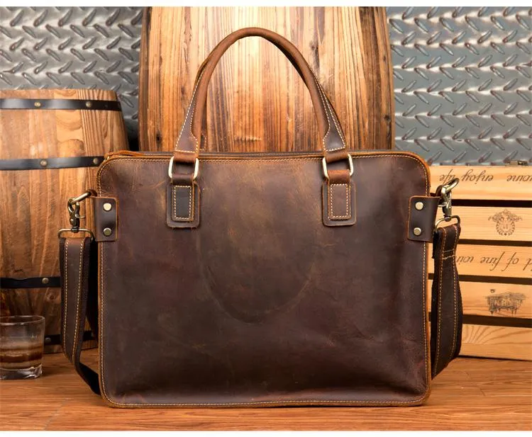 The Viggo Briefcase | Genuine Leather Messenger Bag - Image 7