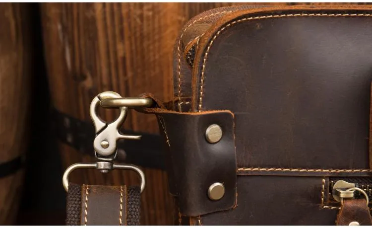 The Viggo Briefcase | Genuine Leather Messenger Bag - Image 8