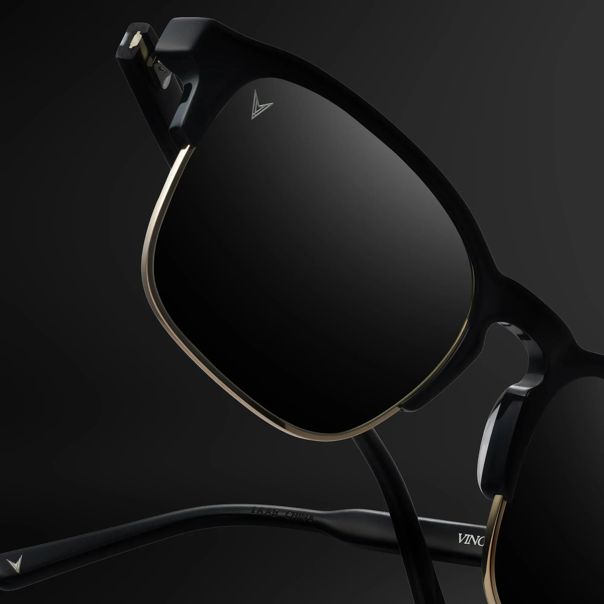 The Villa Sunglasses - Jet Black Gold - Image 13
