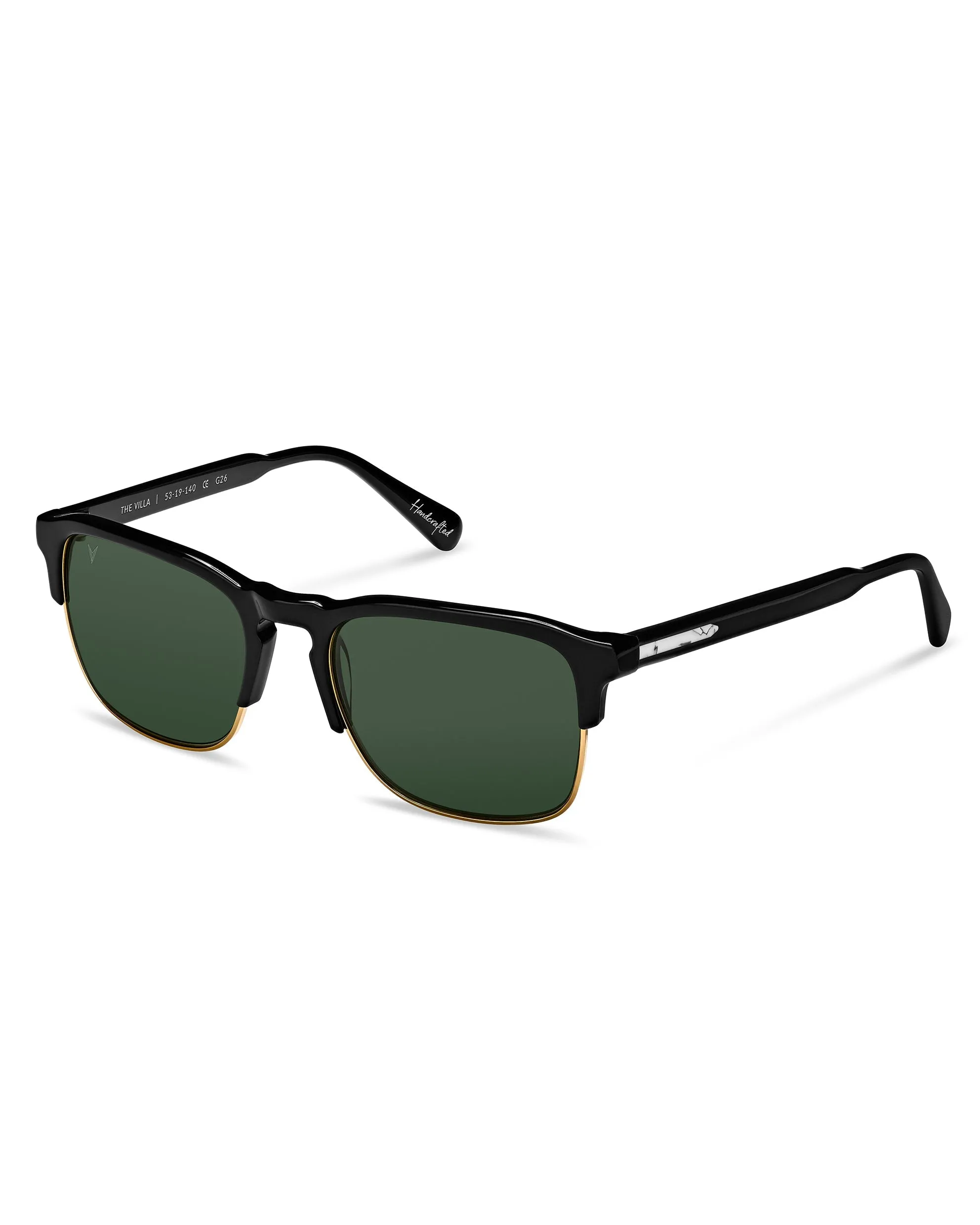 The Villa Sunglasses - Jet Black Gold - Image 2