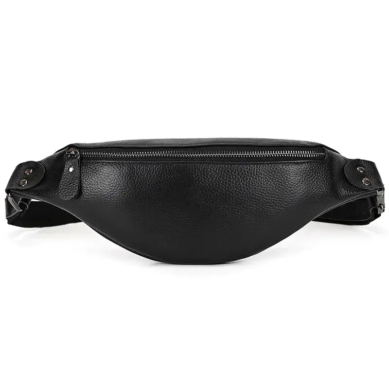 The Walcott Leather Waist Bag | Black Leather Fanny Pack - Image 2