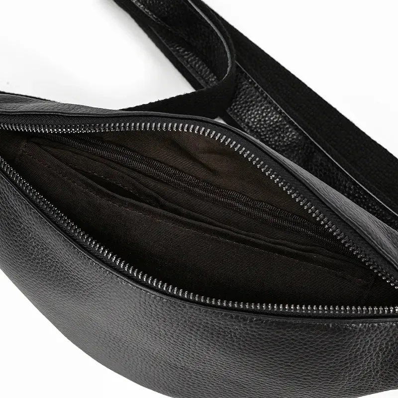 The Walcott Leather Waist Bag | Black Leather Fanny Pack - Image 8