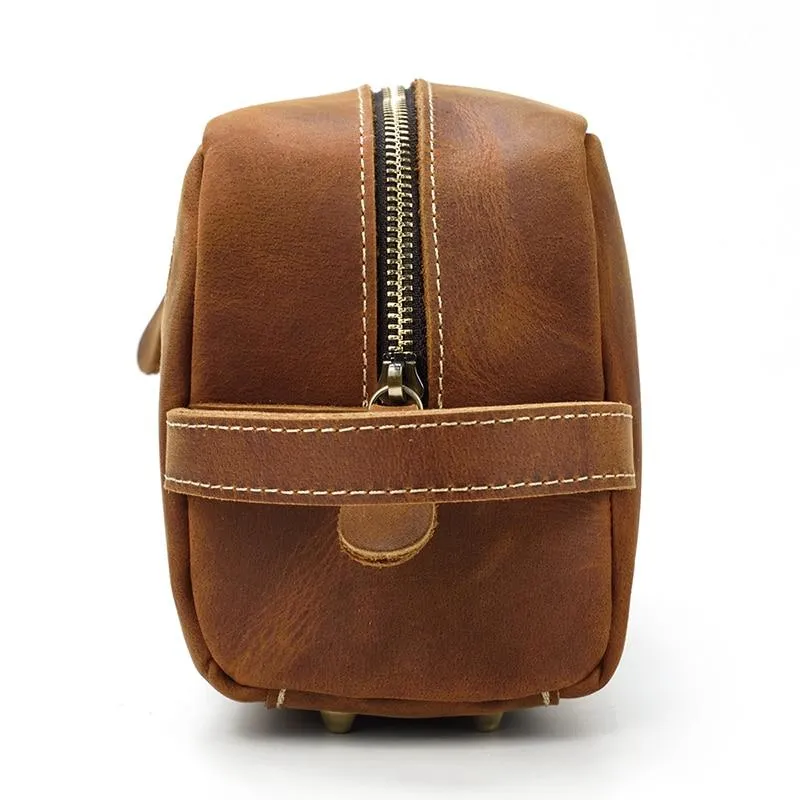 The Wanderer Toiletry Bag | Genuine Leather Toiletry Bag - Image 11